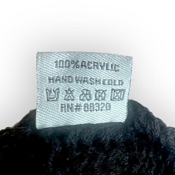 Classic NWT C.C Beanie Adult One Size HAT20A Black Slouchy Chunky Knit Winter - Picture 4 of 6